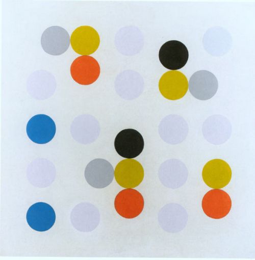 Artist Michael Canney (1923-1999): System with circles No.1, 1981