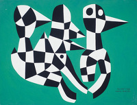 Artist Allan Milner: Magpie Exercise (F85), circa 1960