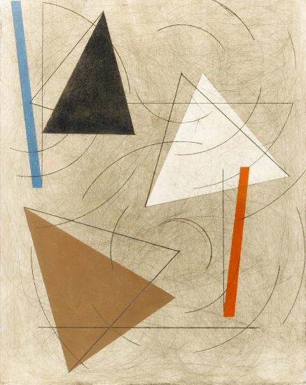 Artist Michael Canney (1923-1999): Three triangles, 1991