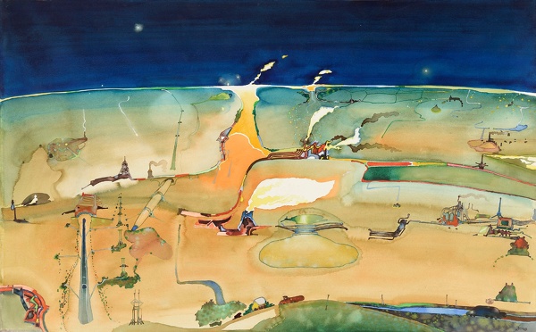 Artist David Evans (1929–1988): Exploiting the Planet, circa 1980