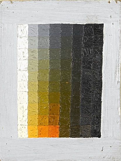 Artist James Wood (1889-1975): Chromatic Chart – White Through Black, circa 1920