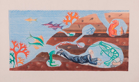 Artist Marion Adnams: A two part design for a Nautical Mural, 1930s