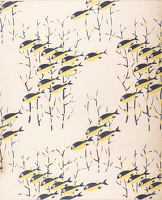Artist Karl Hagedorn: Design with Fish Motif, circa 1960